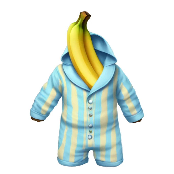 Banana in pajamas sticker