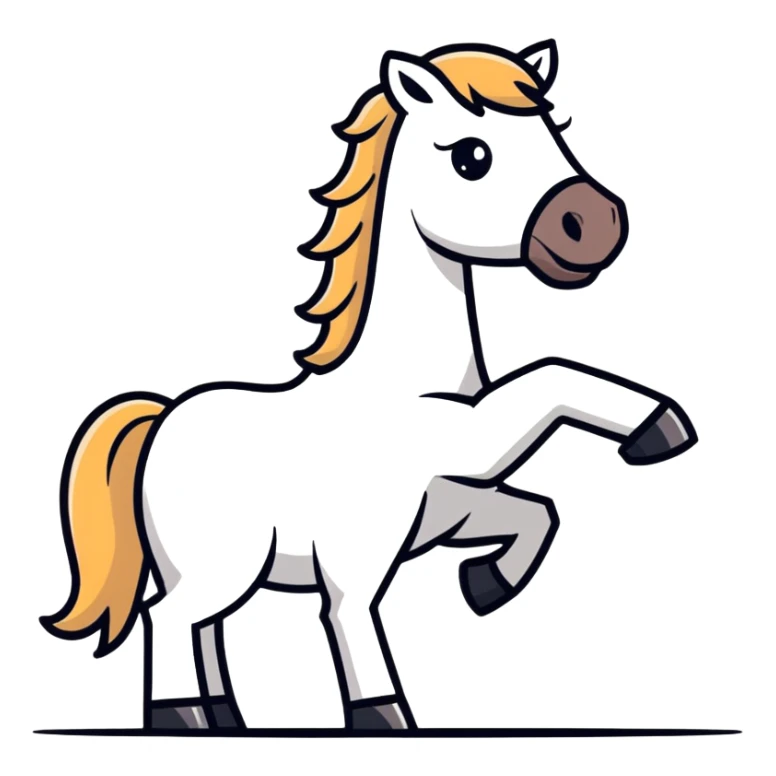 Horse crashing his fist with human sticker