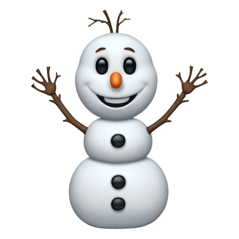 Olaf snowman sticker