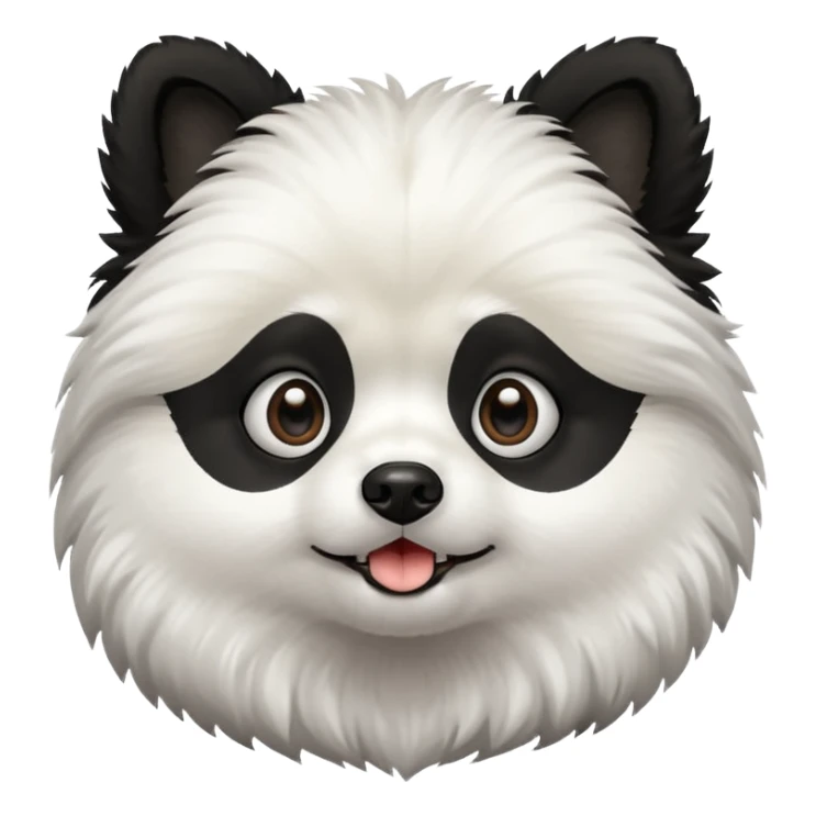 Dog pomeranian but hes like a panda the color and everything sticker