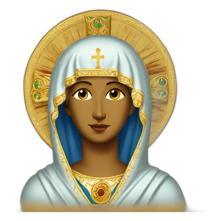 Orthodox Icon byzantin Theotokos sticker
