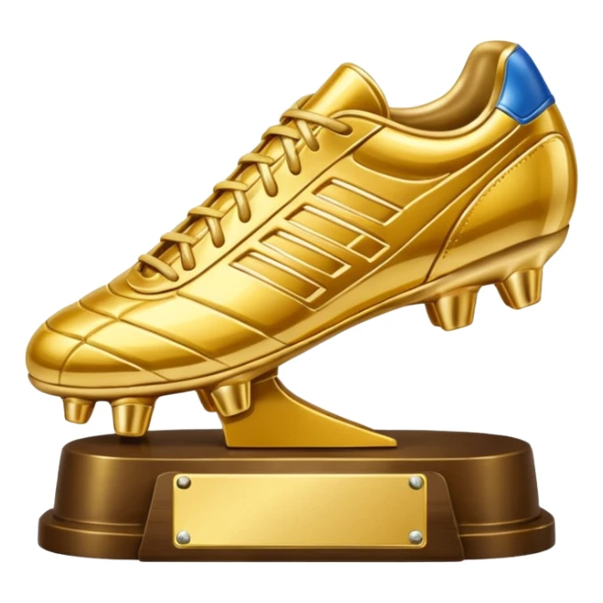 create a emoji of golden shoe soccer award sticker