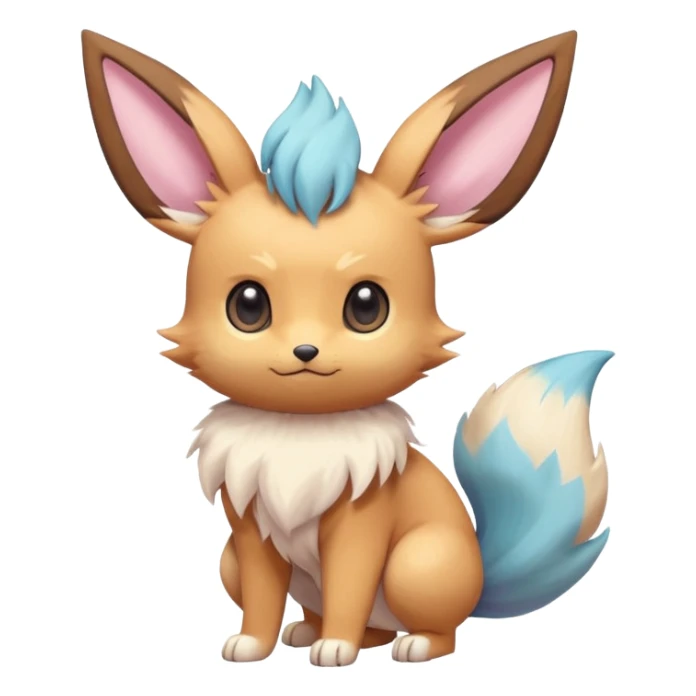 Kawaii Eeveelution-Cute-Pokémon-fusion full body sticker