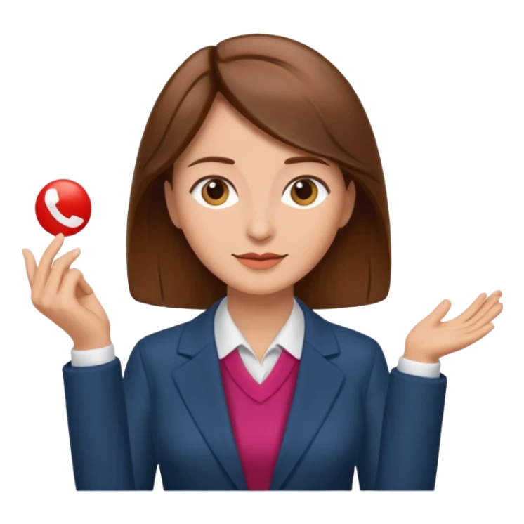 economist woman, brown hair sticker