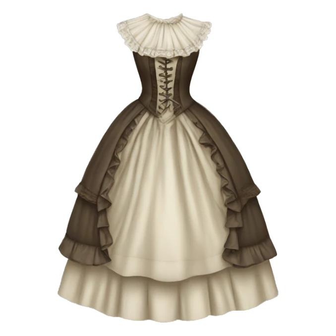 Victorian dress gown sticker