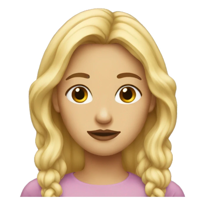 skeptical woman blonde hair sticker