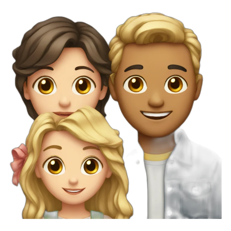 3 girls and 1 boy all fair sticker