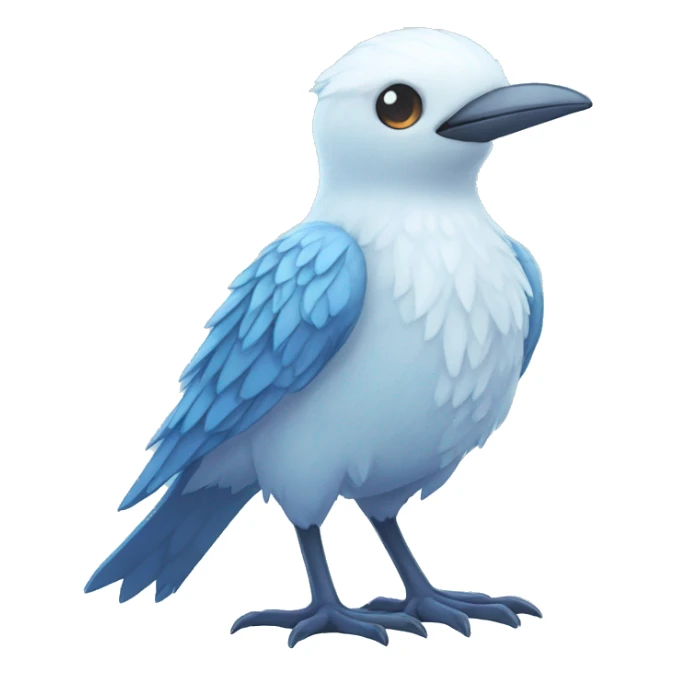 Fantasy legendary ice bird Fakemon full body sticker