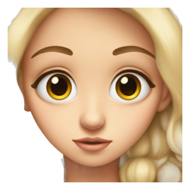 big eyes,cute and pretty girl sticker