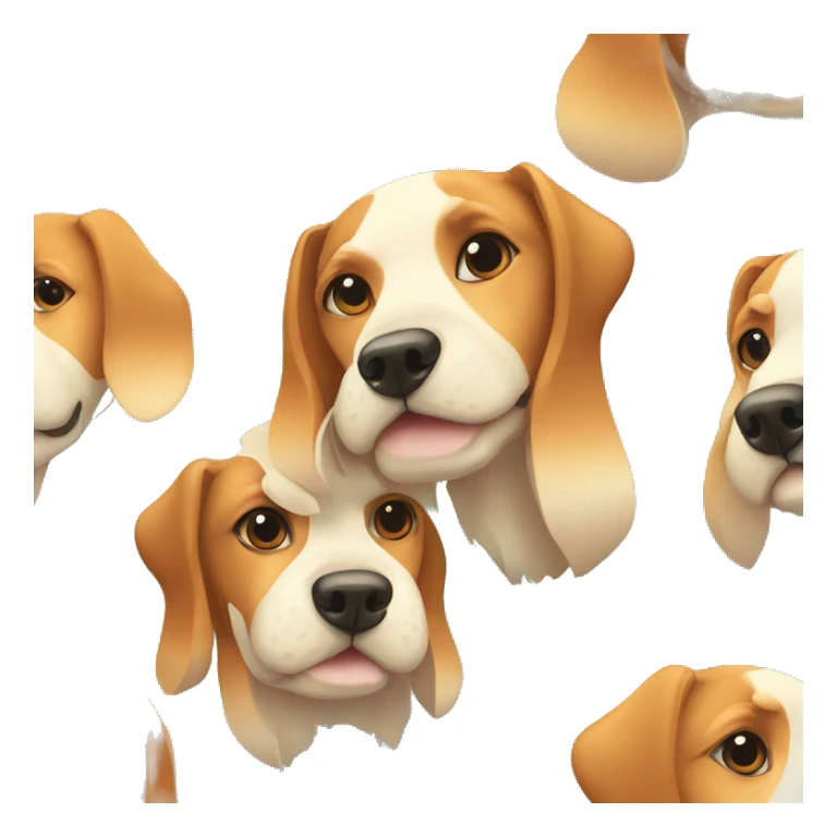 Vector art of dog made of vector gradient shapes abstract shapes vector art sticker