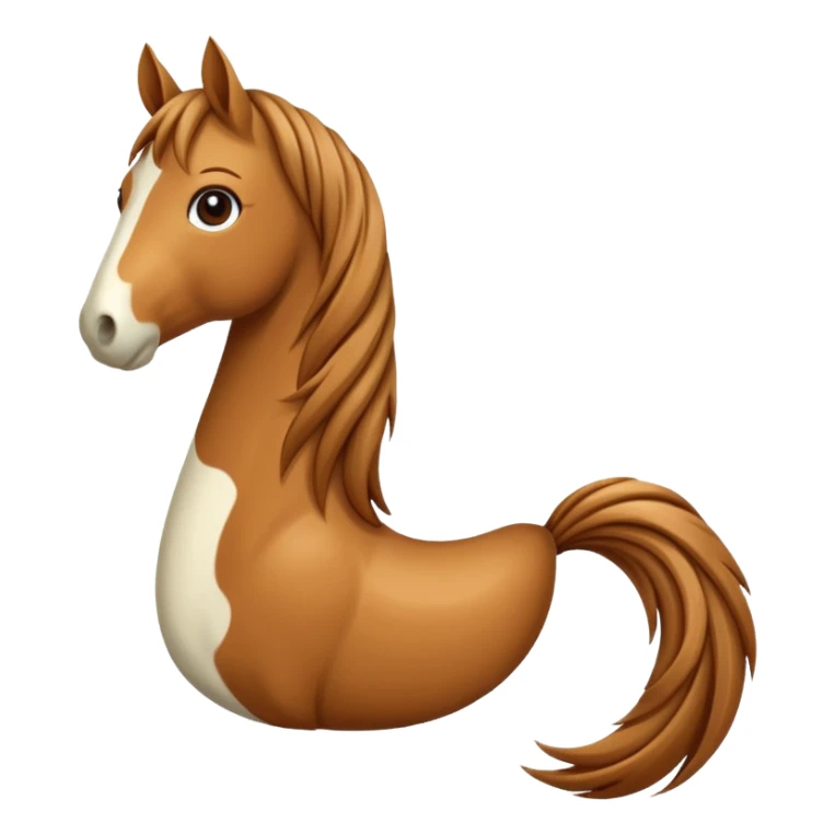 Horse tail sticker