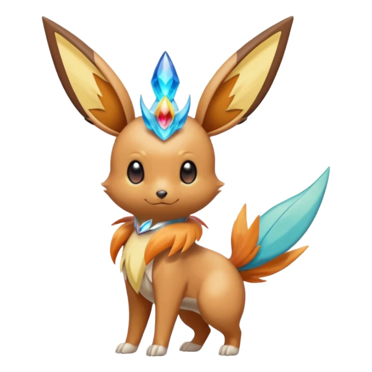 Victini-Tropius-Aurorus-Eevee-Cresselia-fusion sticker