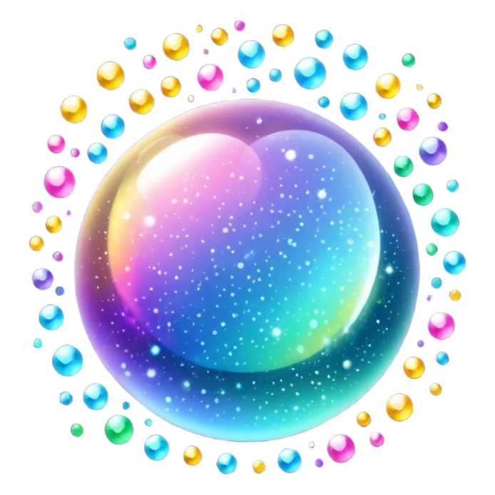 sparkling shiny glitter, with bright sparkles and shimmering particles sticker