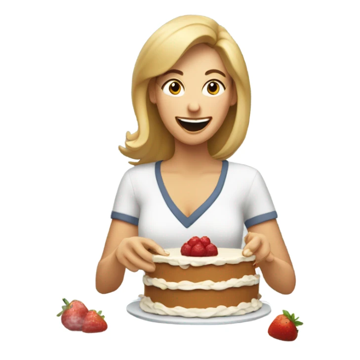 Mom need eat cake sticker