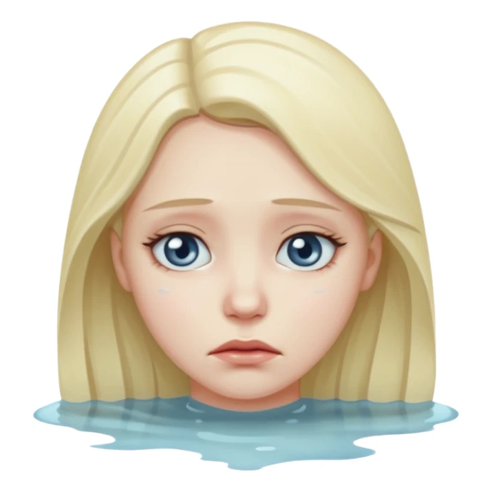 very sick and sad woman sticker