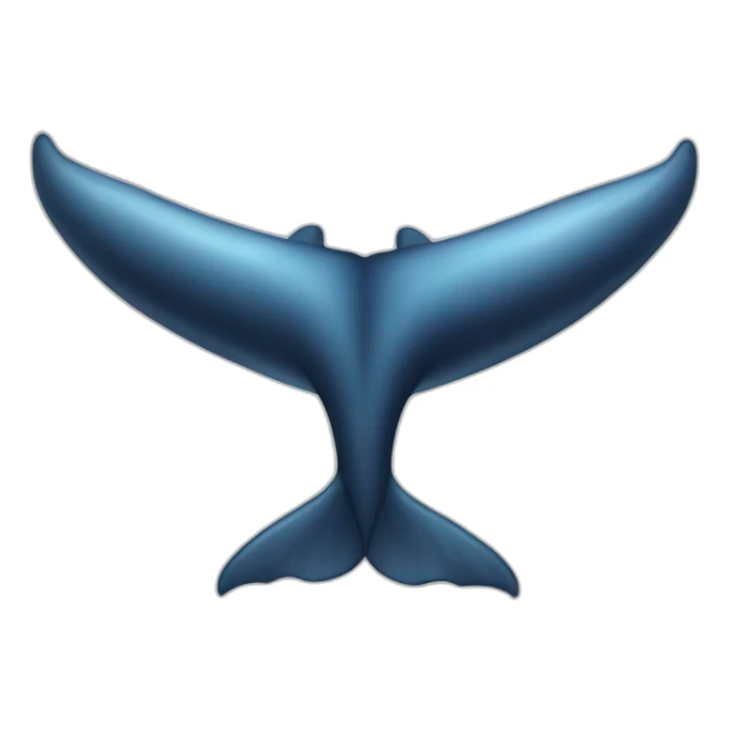 Whale tail sticker