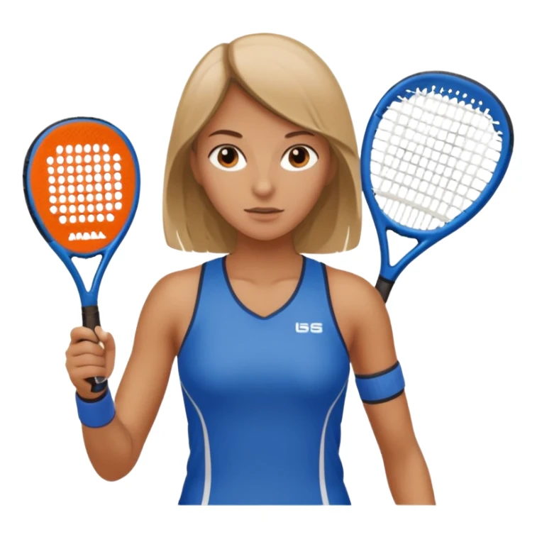 women after padel with 1 padel racket sticker