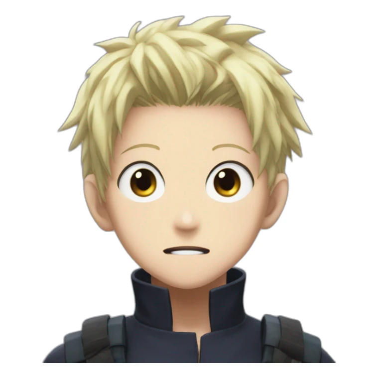 nanami jujutsu kaisen shock face sticker