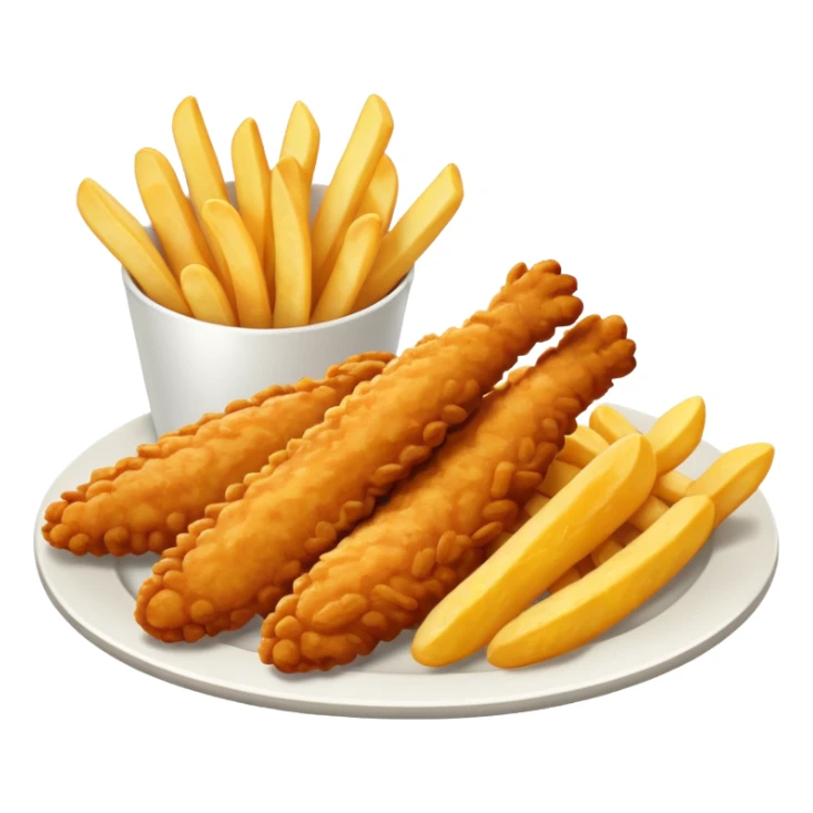 Chicken tenders and fries  sticker