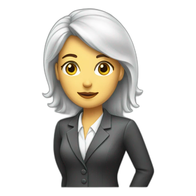 Corporativo Finance female Analyst sticker