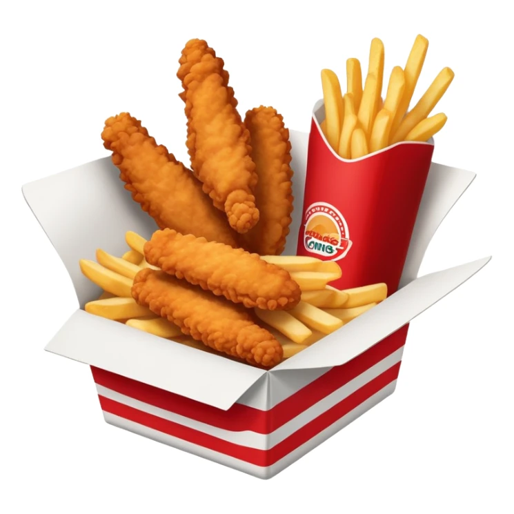 Raising Canes chicken fingers box meal sticker