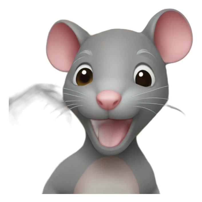 rat in front of house that's on fire sticker