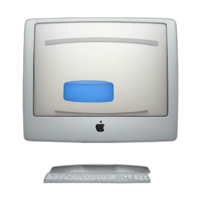 Apple monitor sticker