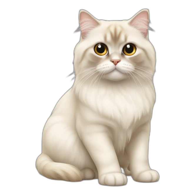 tête de sacré de birmanie mignon sticker