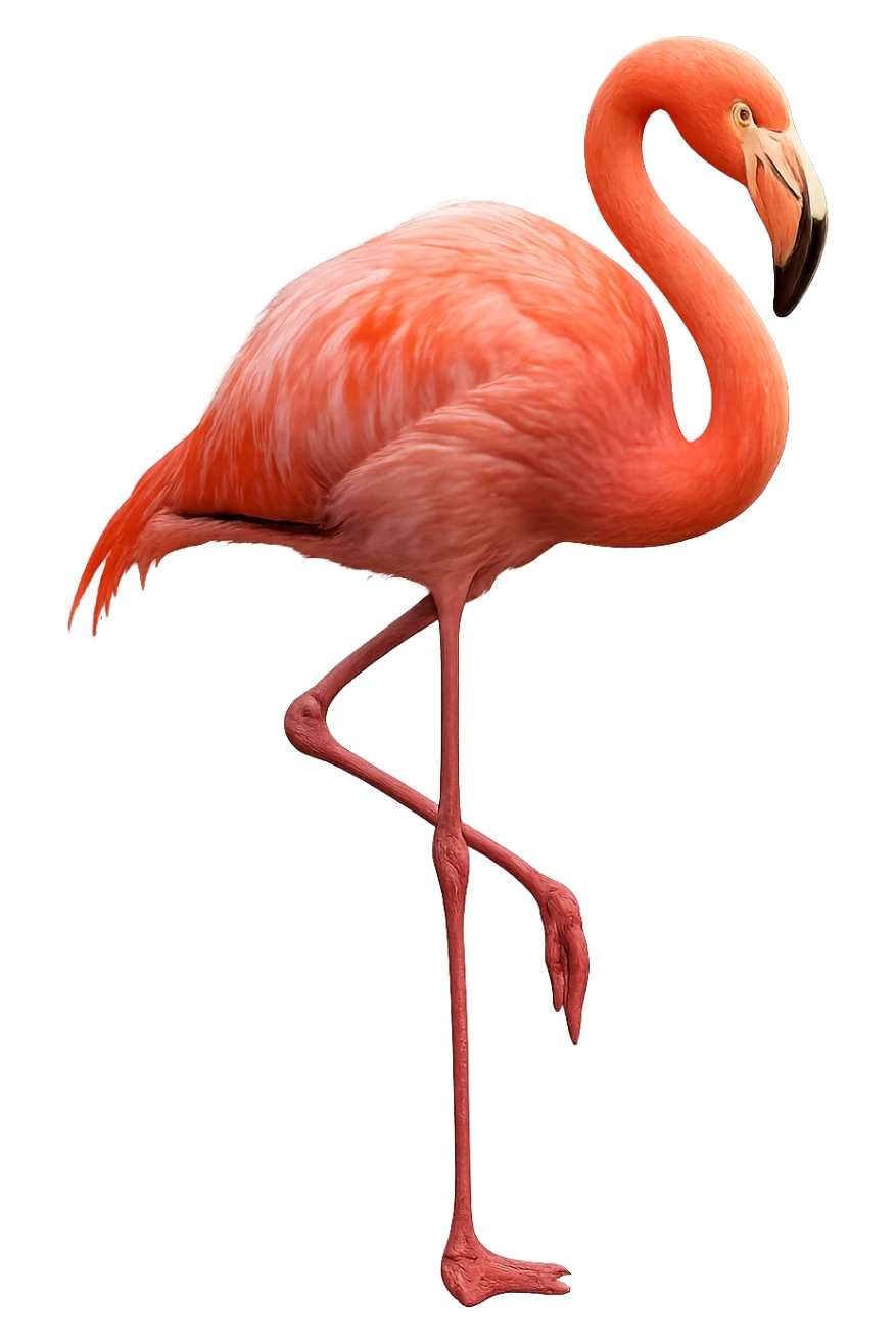 pink flamingo sticker