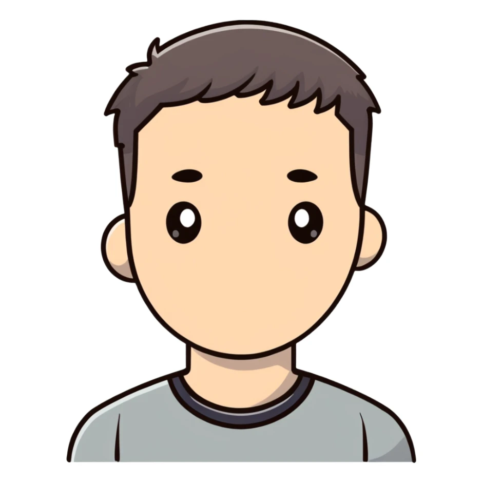 casual portrait of a man sticker