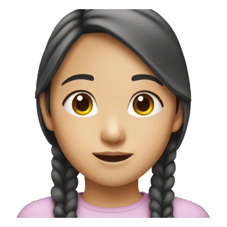 A  young  Asian  girl. sticker