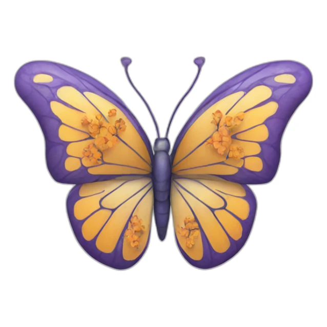 Butterfly composed of brains sticker