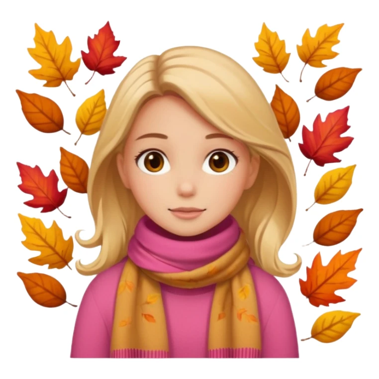 pink and brown autumn winter girly love  sticker