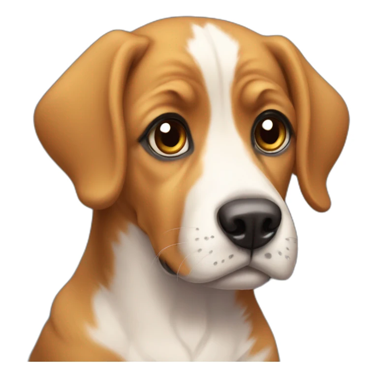 Dog with puppy eyes sticker