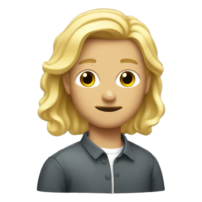 A superero with blonde hair sticker