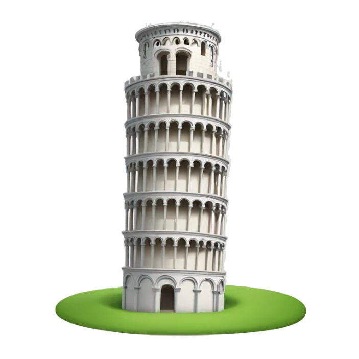 leaning tower of pisa sticker