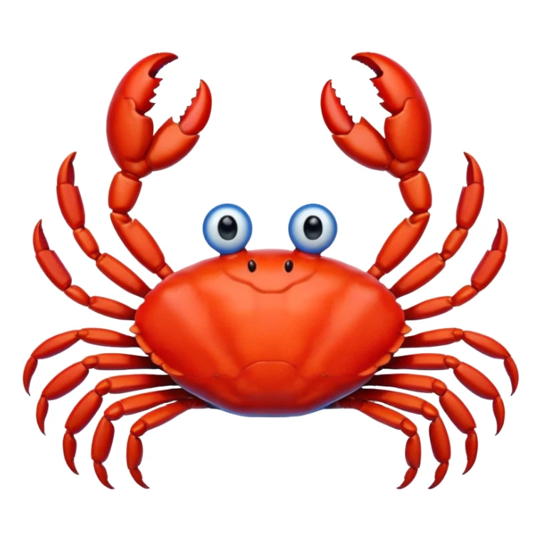 red crab and blue sprut are friends sticker