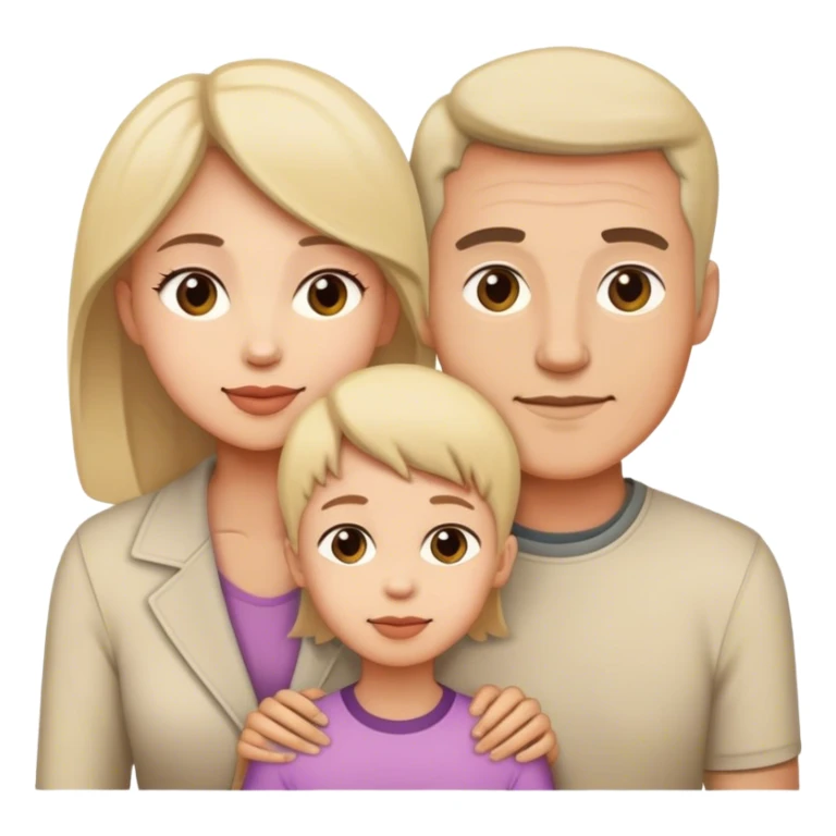 mama, papa , sohn und tochter  sticker