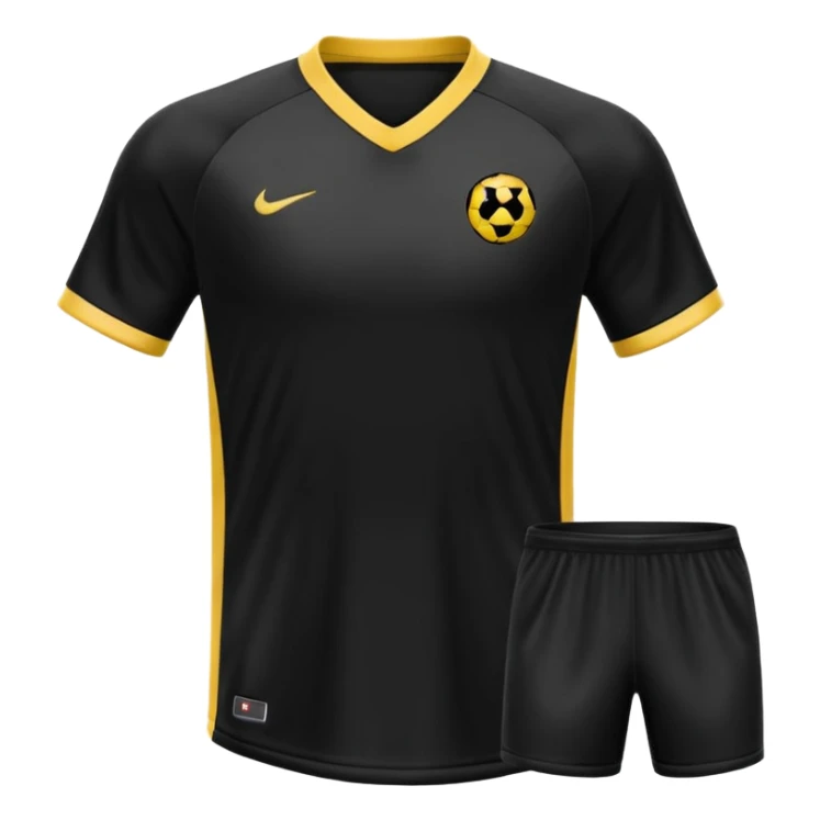 maillot football bande noir sans numéro ni logo sticker