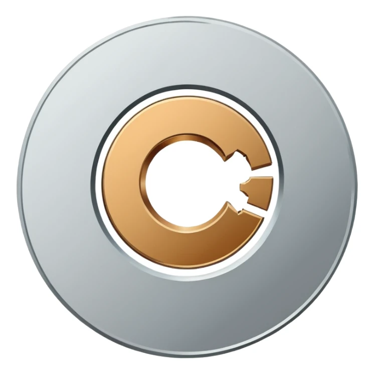 Minimal line-art icon of a small broken coin or downward arrow inside a circle, clean modern style, simple outlines, no background, transparent, represents “losses / setbacks sticker