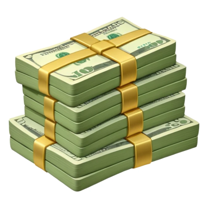 pile of cash sticker