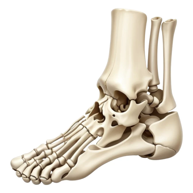 skeletal foot, bones of human foot, anatomical foot bones sticker