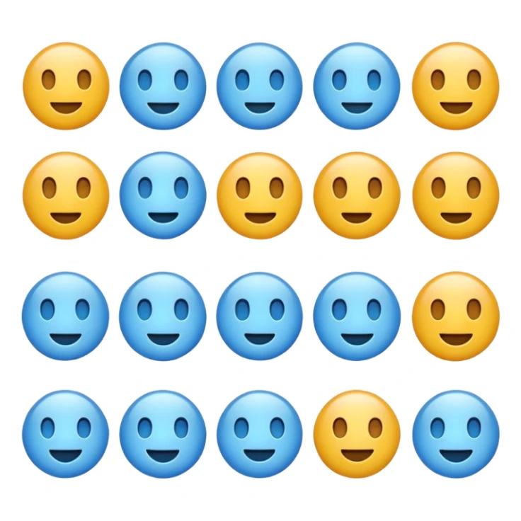 Light blue emoji  sticker