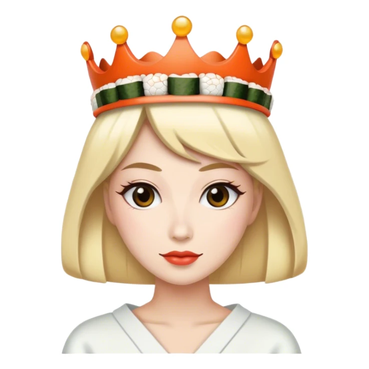 Sushi princess sticker