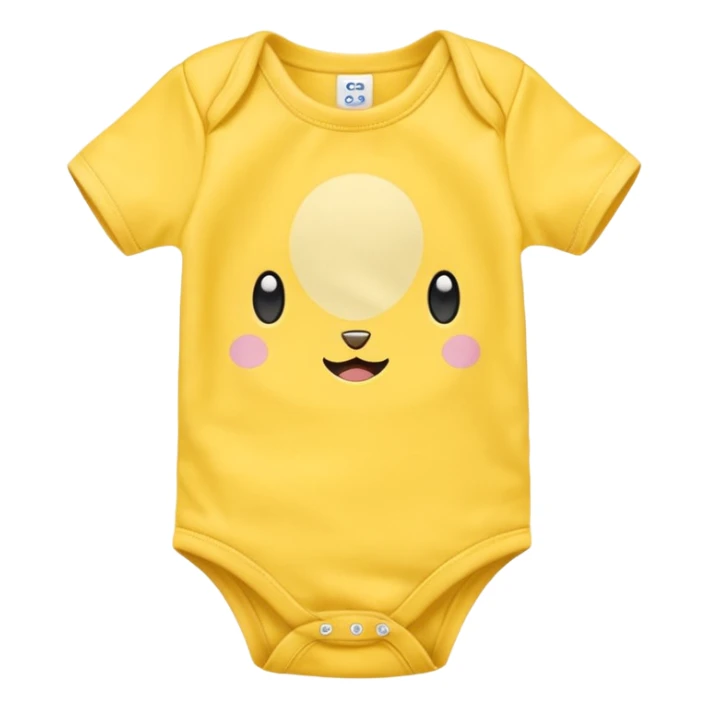 
Plain yellow baby’s onesie shirt sticker