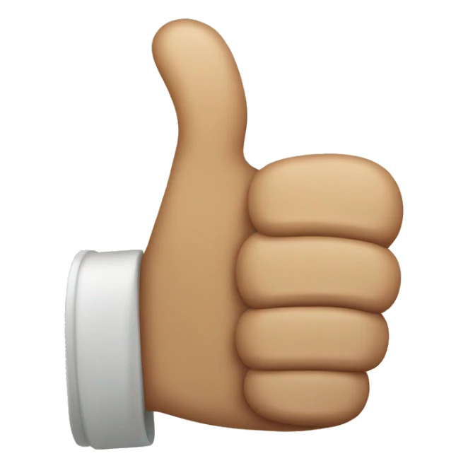 Thumbs up sticker