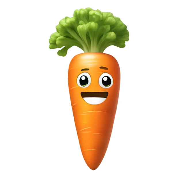Generate an energetic carrot emoji wearing a sweatband, lifting tiny dumbbells, and looking motivated. sticker