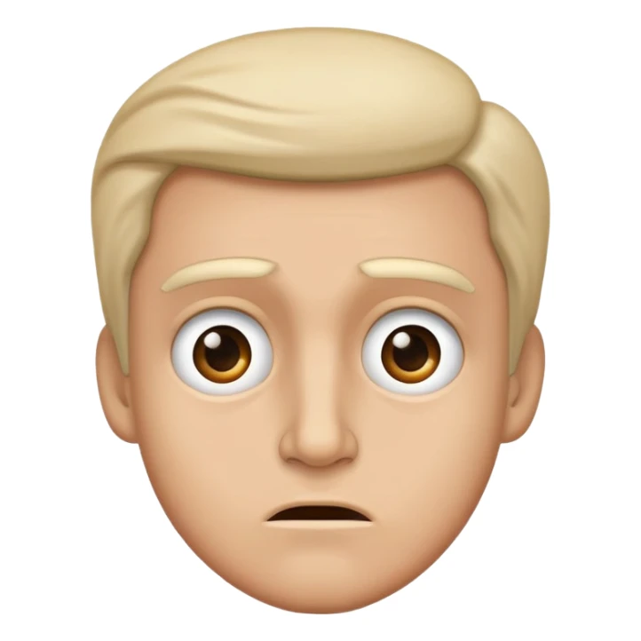 confused face inspired by 1844 US election, historical context, expressive sticker