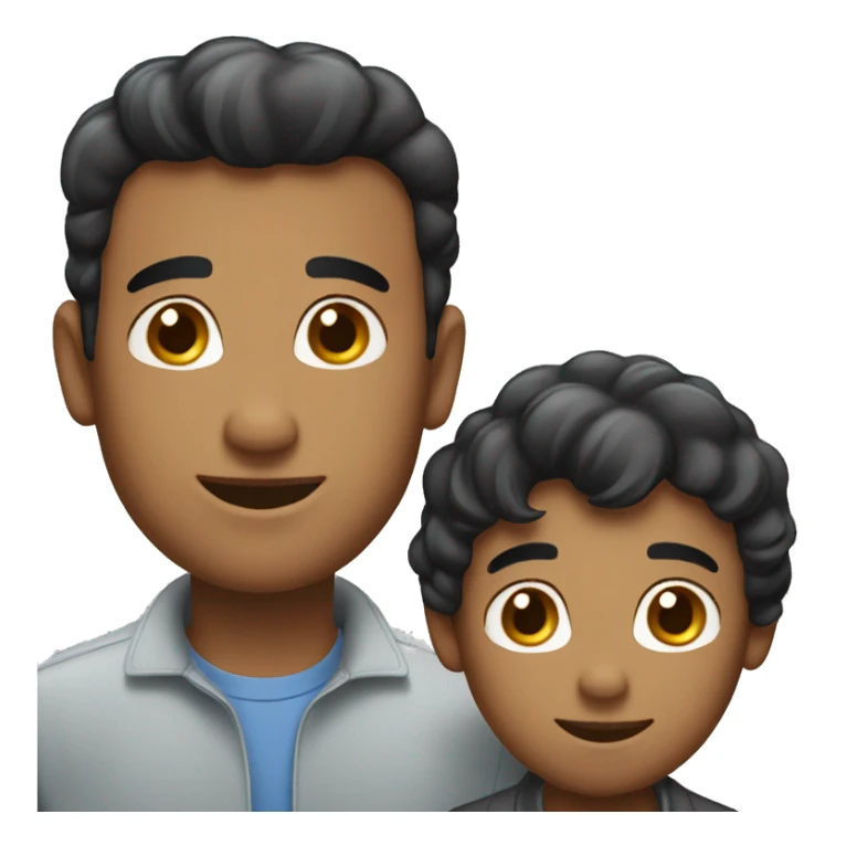 A gay couple one younger black hair one older. sticker