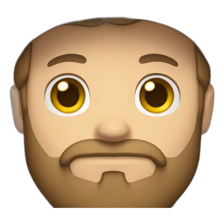 white man with brown hair and beard and a red cap, holding and a pikachu pokemon sticker